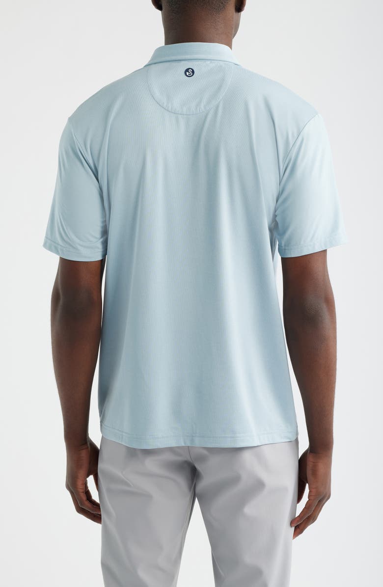 Swannies James H Solid Performance Golf Polo, Alternate, color, Sky-Heather