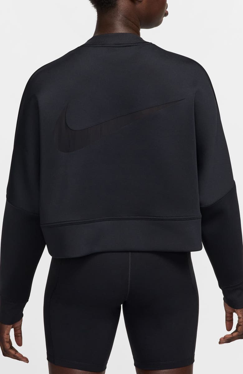 Nike Prima Dri-FIT Oversized Crewneck Cropped Sweatshirt, Alternate, color, 