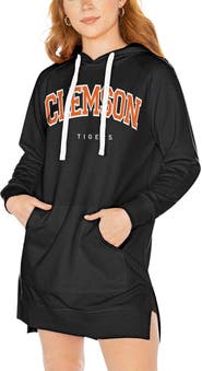 GAMEDAY COUTURE Women's Gameday Couture Black Clemson Tigers Take a Knee Raglan Hooded Sweatshirt Dress