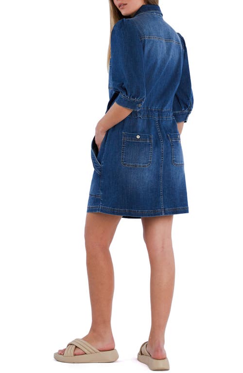 Wash Lab Denim Denim Utility Dress In Blue