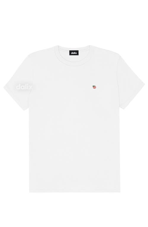 Dalix Womens Lil Peach Jersey Tee In White