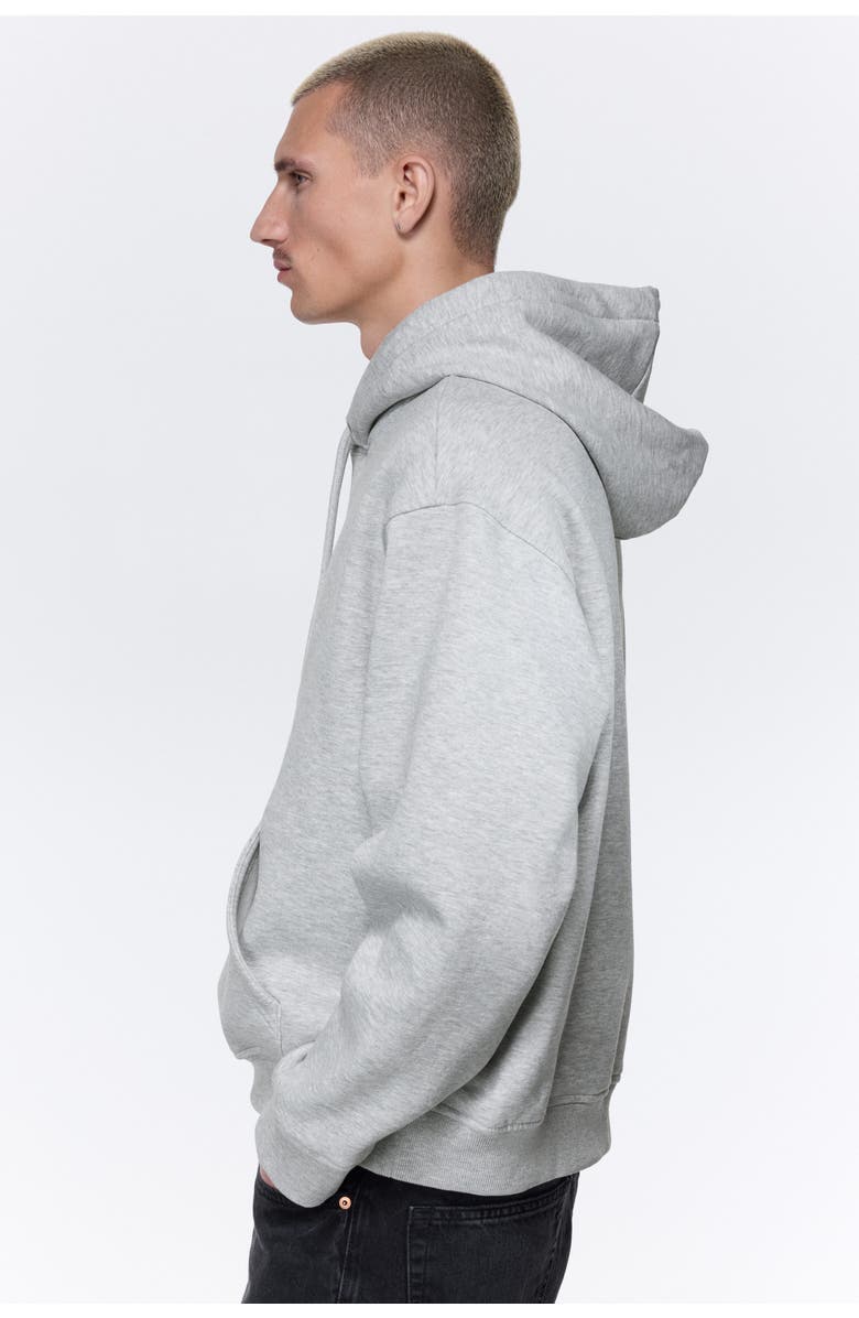 H&M Loose Fit Hoodie, Alternate, color, Light Gray Melange