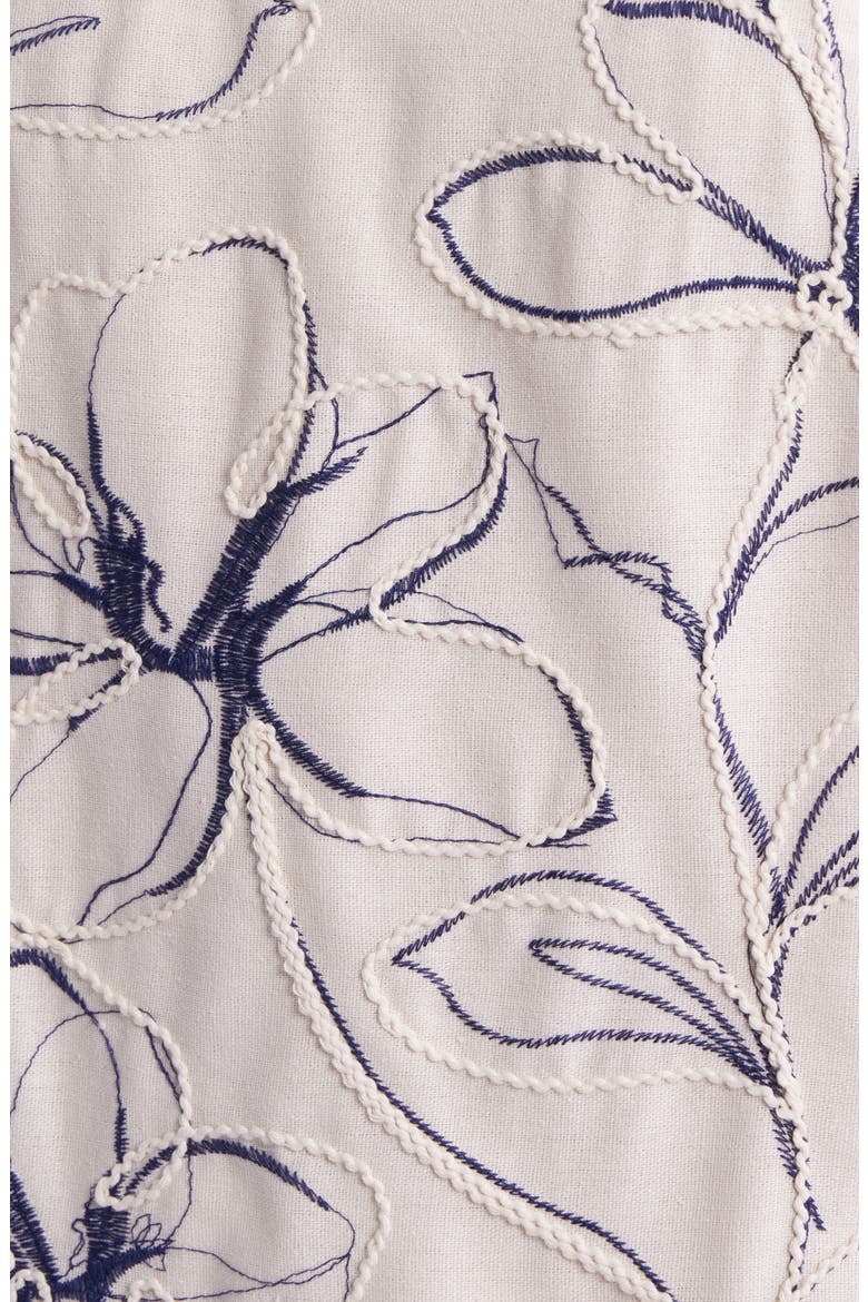 Floral Embroidery Sleeveless Top, Alternate, color, NATURAL GRN MLT