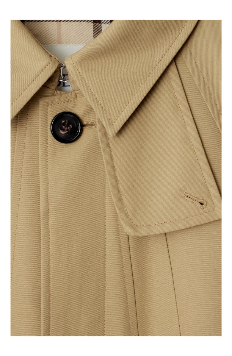 Burberry Long Cotton Twill Car Coat, Alternate, color, 