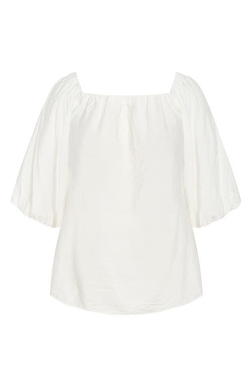 City Chic Have Off The Shoulder Top In Ivory