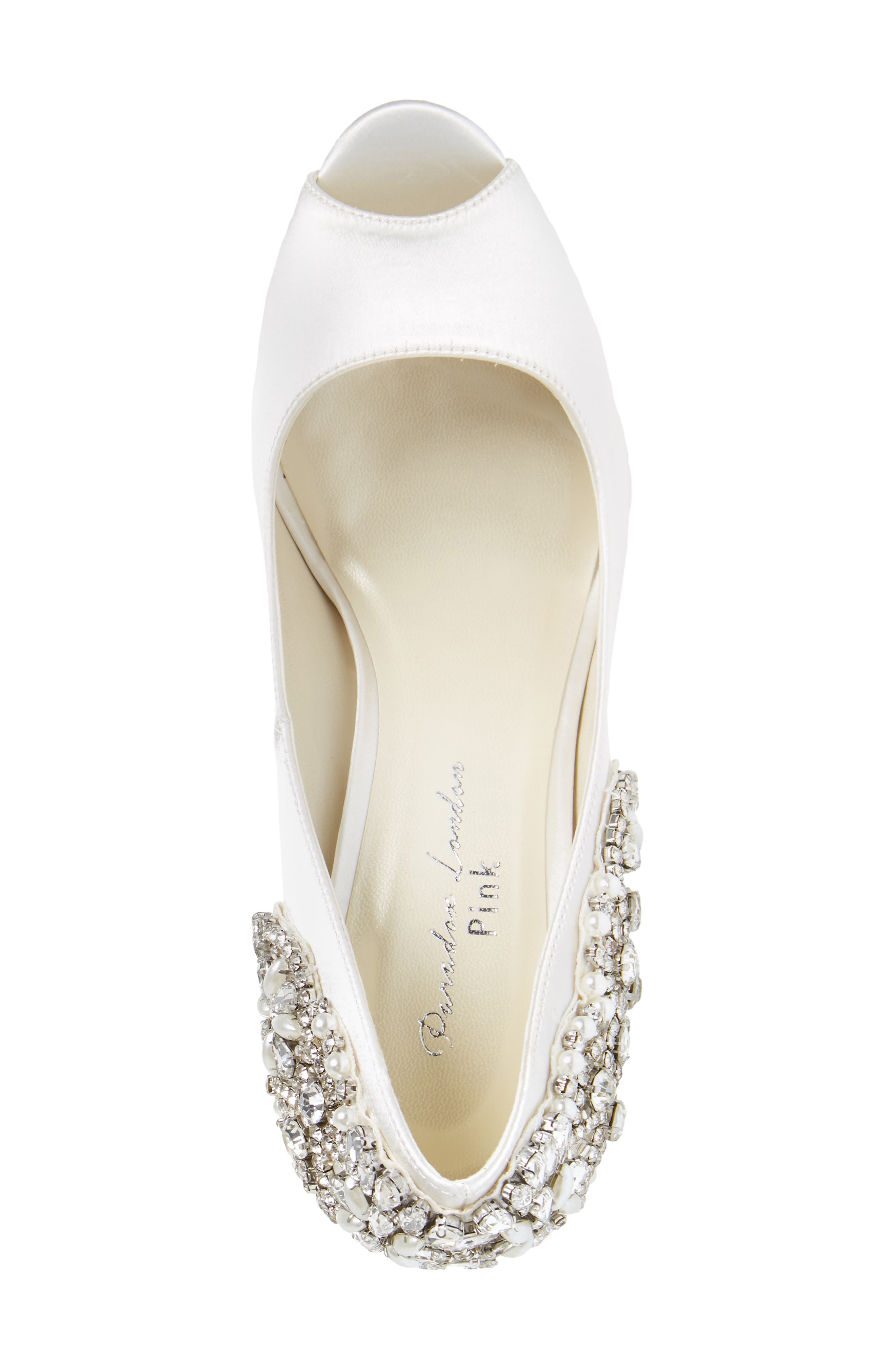 Paradox London Pink Cynthia Embellished Pump, Alternate, color, Ivory Satin