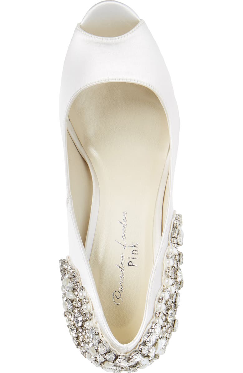 Paradox London Pink Cynthia Embellished Pump, Alternate, color, Ivory Satin