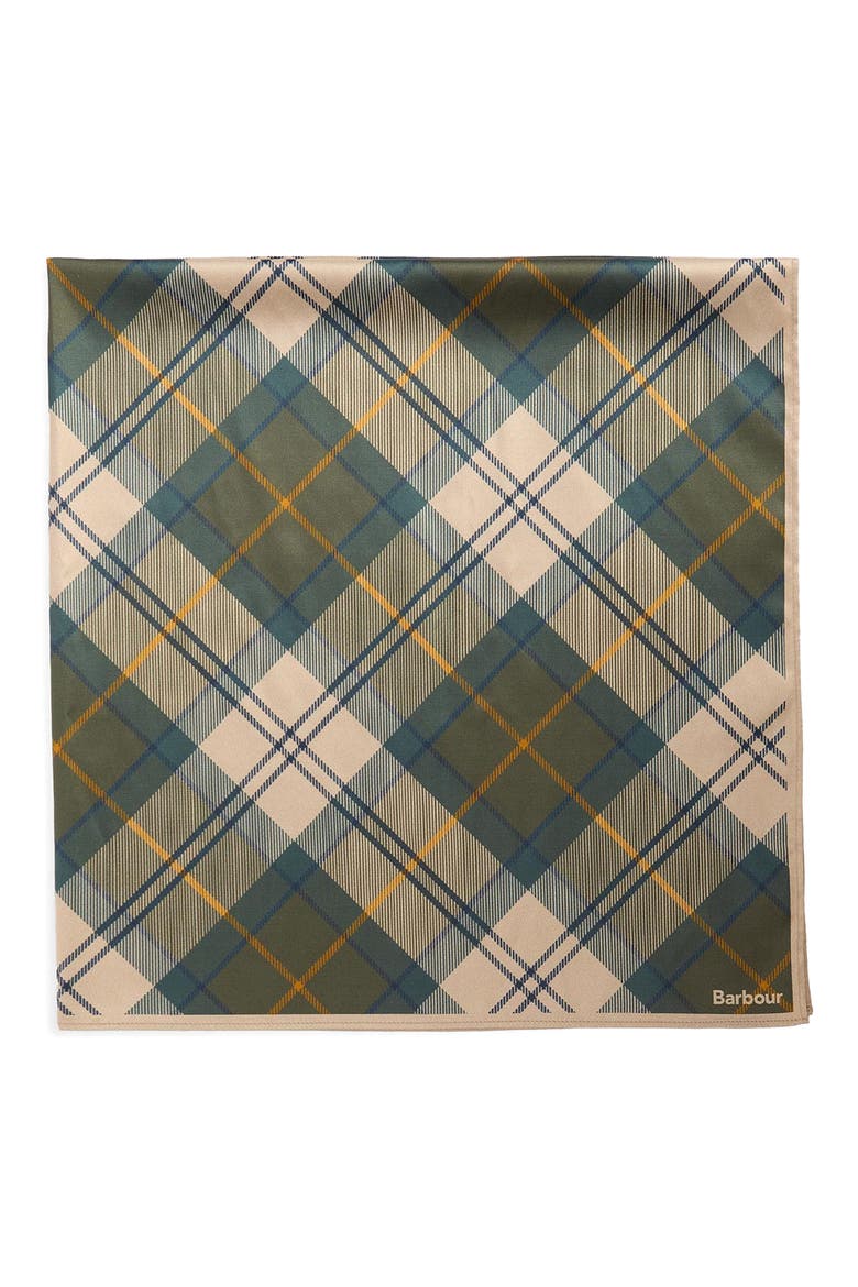 Kinsale Tartan Square Scarf, Alternate, color, MUTED TARTAN