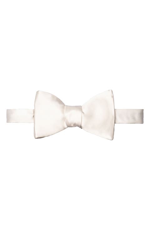 Silk Satin Self Tie Bow Tie