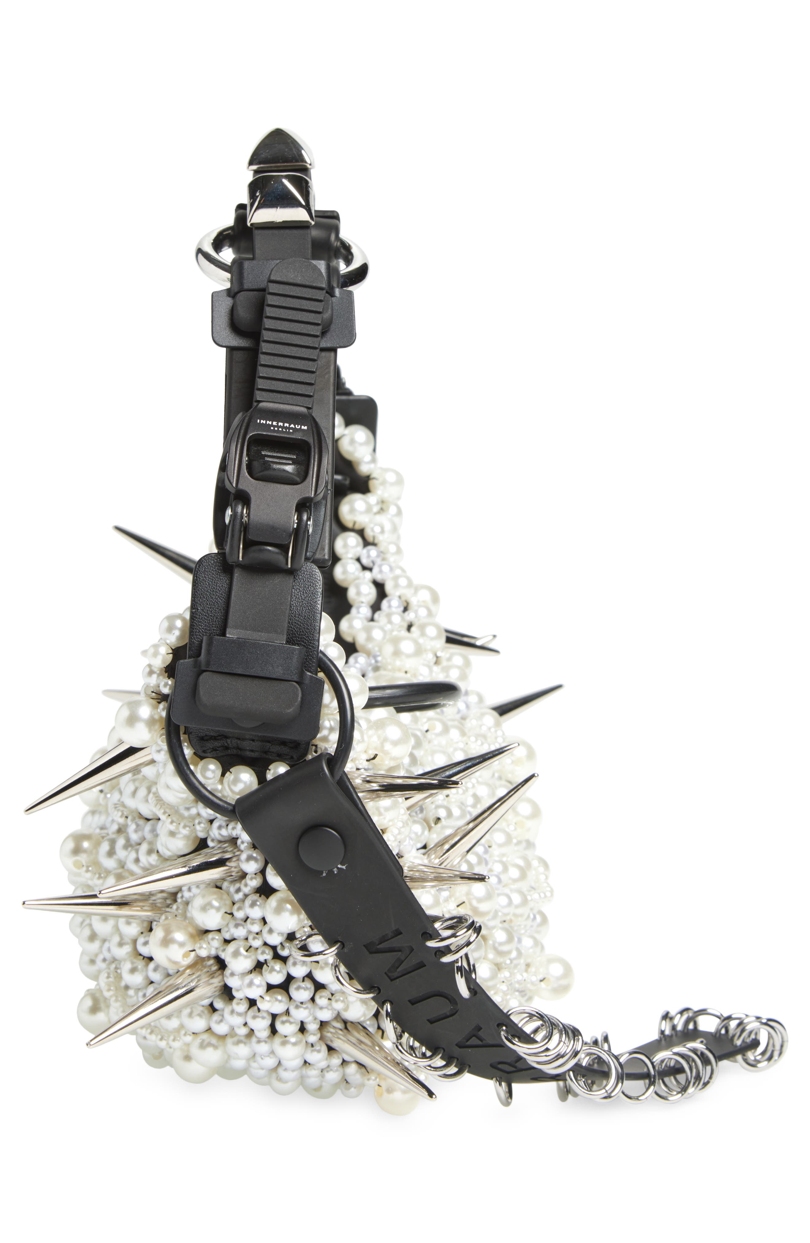 Junya Watanabe x Innerraum Half Moon Faux Leather Shoulder Bag, Alternate, color, 