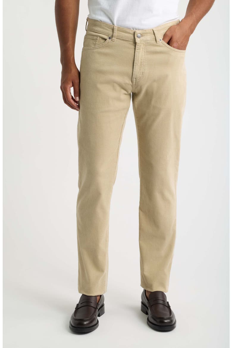 Classic Comfort Corduroy Five Pocket Pants, Main, color, STONE