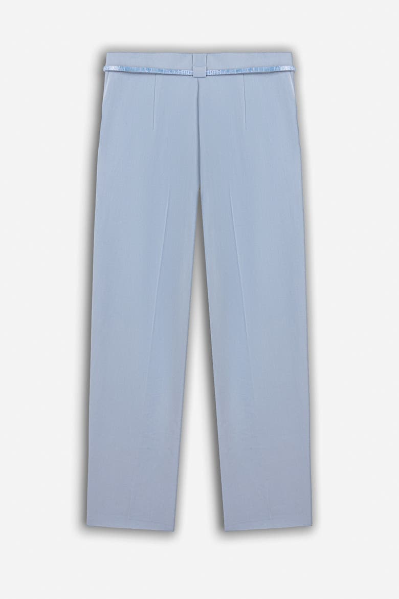 Belt Detail Double Pleat Trousers, Alternate, color, Blue