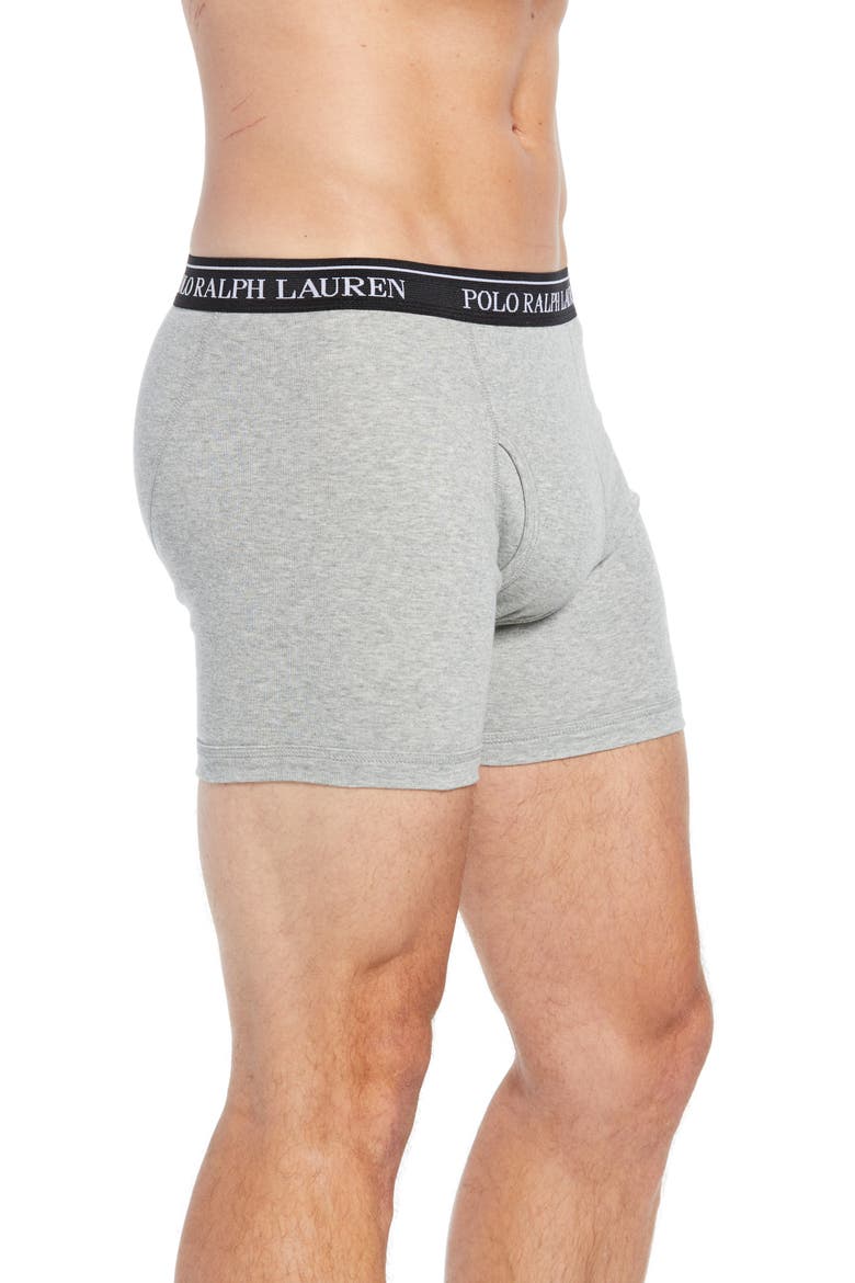 5-Pack Cotton Boxer Briefs, Alternate, color, GREY MULTI