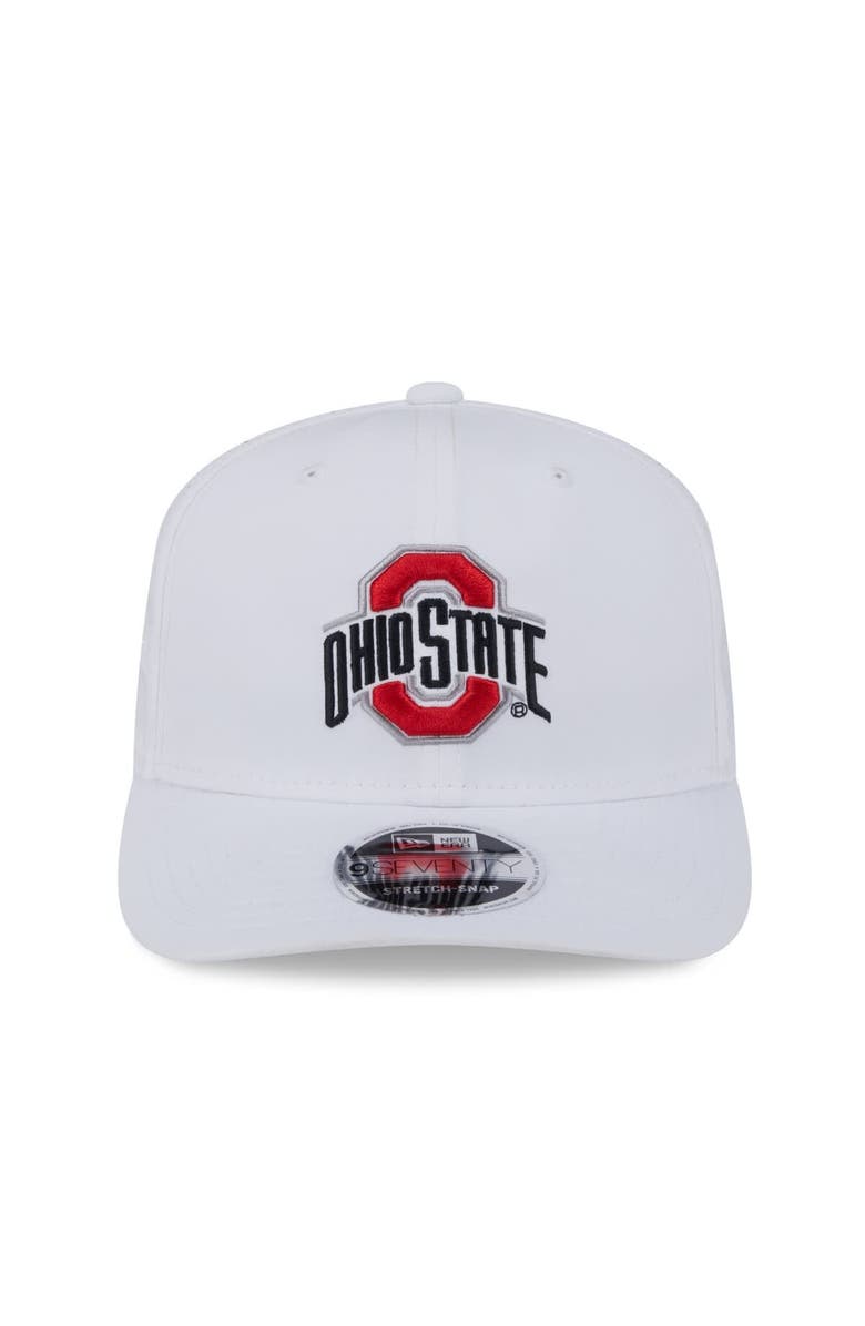 New Era Men's New Era White Ohio State Buckeyes Performance 9SEVENTY Stretch-Snap Hat, Alternate, color, White