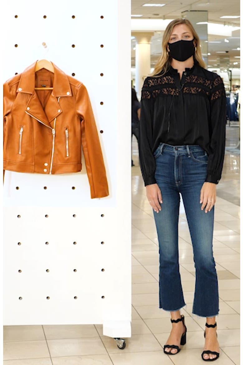 Good Vibes Faux Leather Moto Jacket video