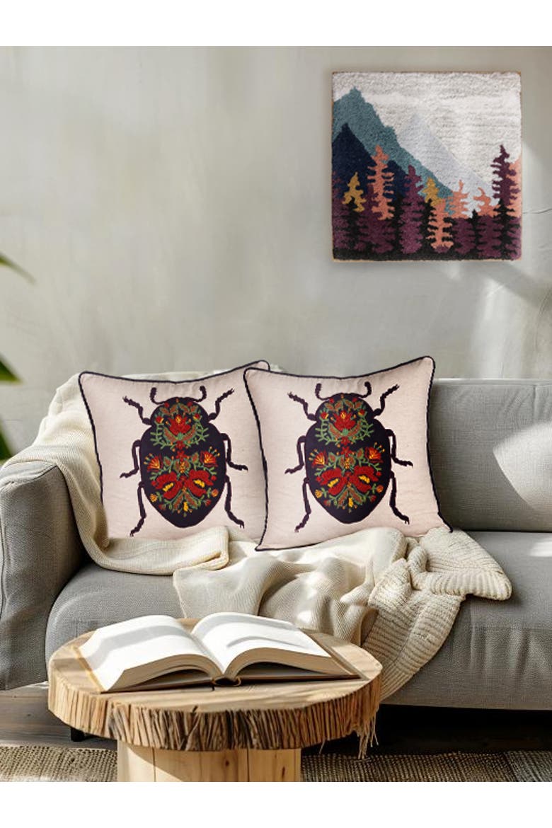 Udaipur Throw Pillow Cover, Alternate, color, Multicolored