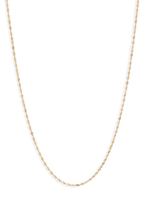 14K Gold Twisted Chain Necklace (Nordstrom Exclusive)