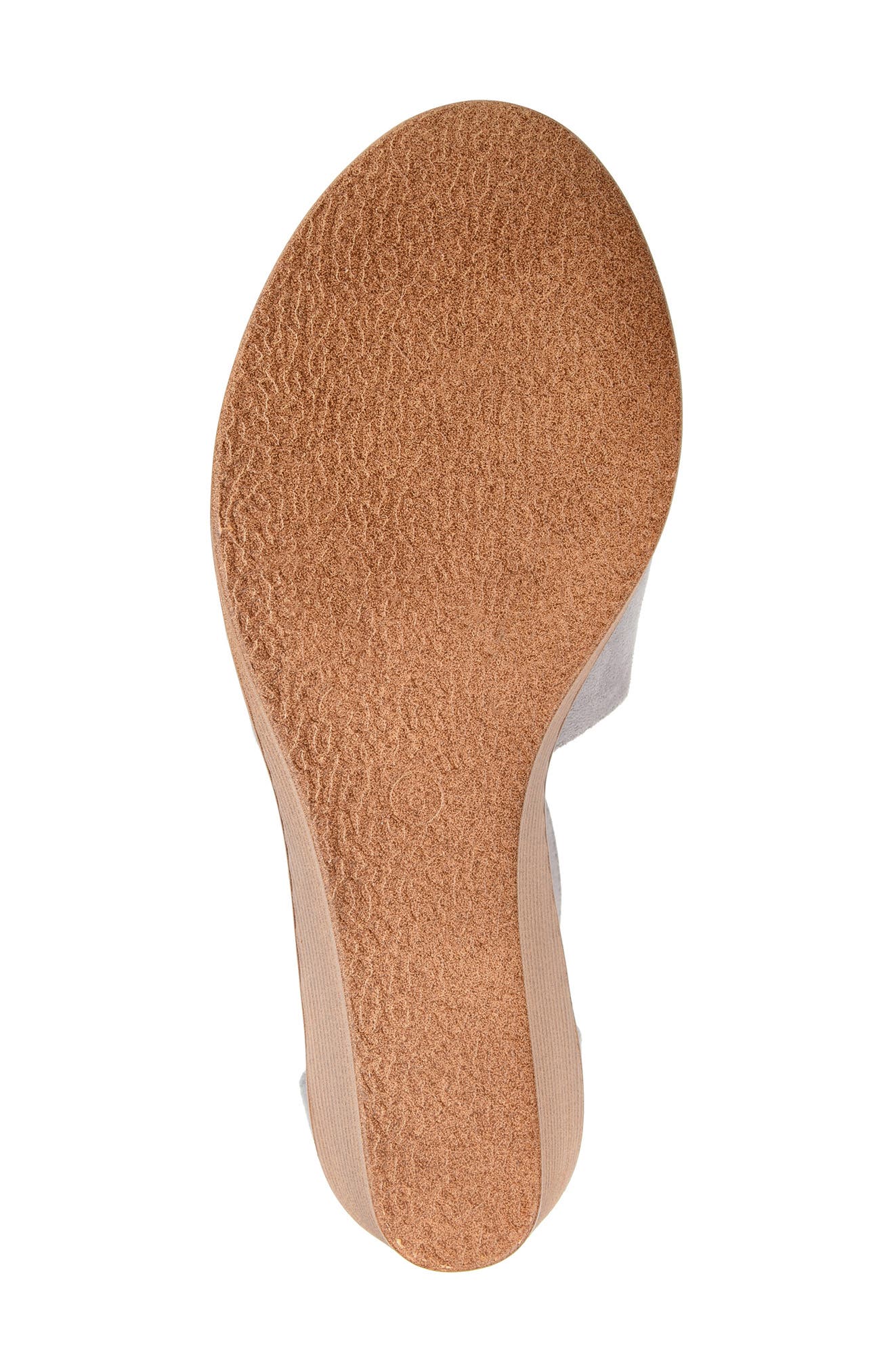 Journee Collection Kedzie Wedge Sandal - Wide Width, Alternate, color, Grey