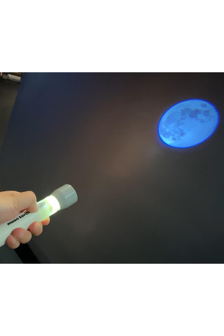 KidzLabs Moon Torch, Portable Projecting Toy Flashlight, Kids 5+, Alternate, color, Multicolored