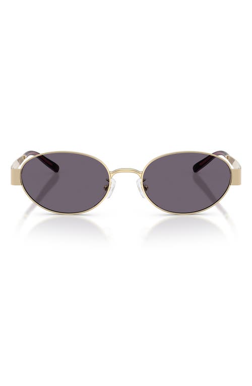 Tory Burch Miller Metal Oval Sunglasses In Purple