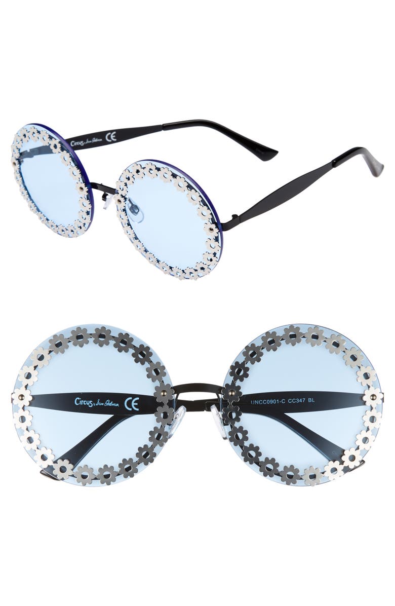 Circus NY by Sam Edelman Circus by Sam Edelman 60mm Round Sunglasses, Main, color,