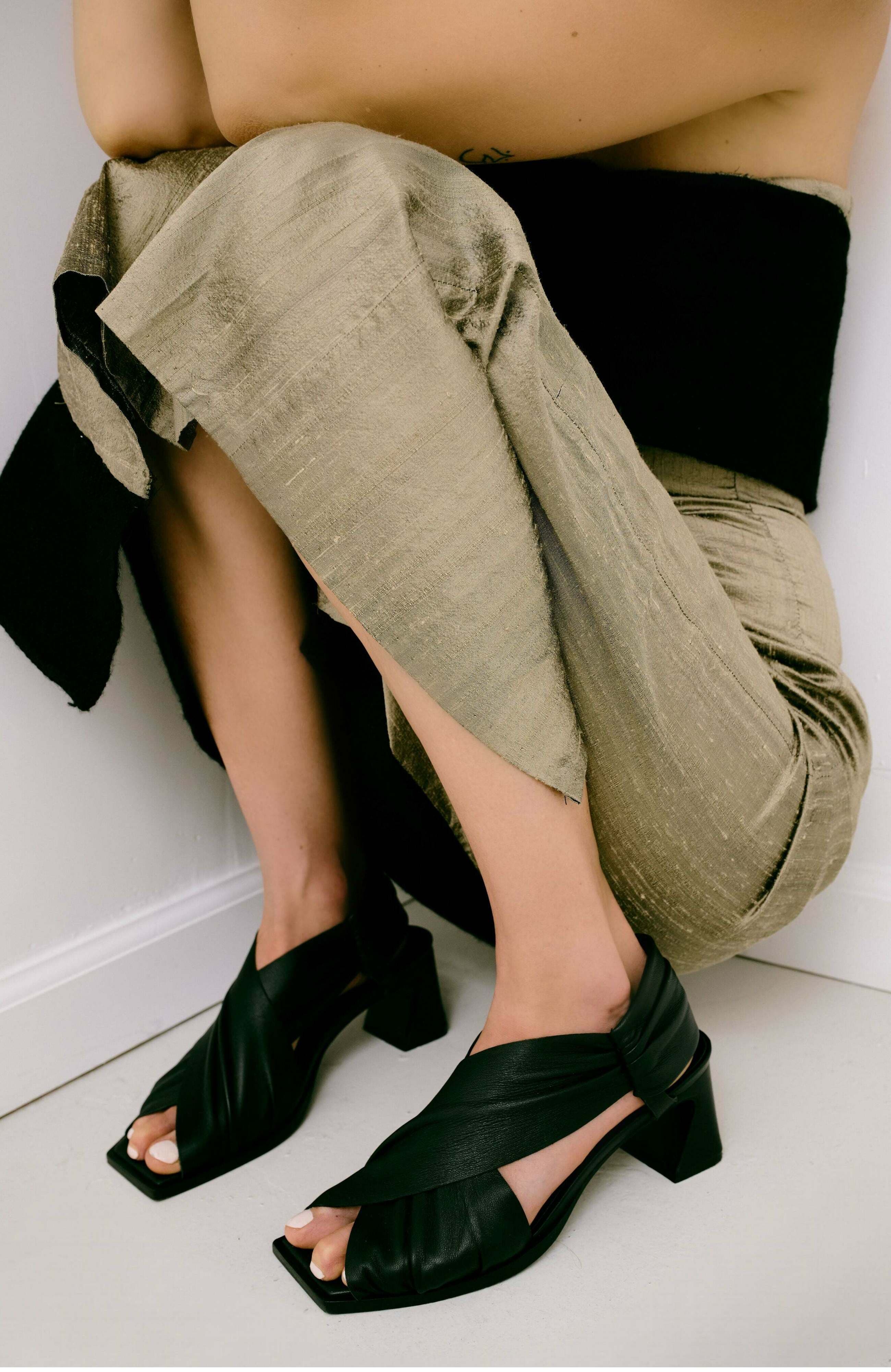 Daniella Shevel Harper Sandal, Alternate, color, Black