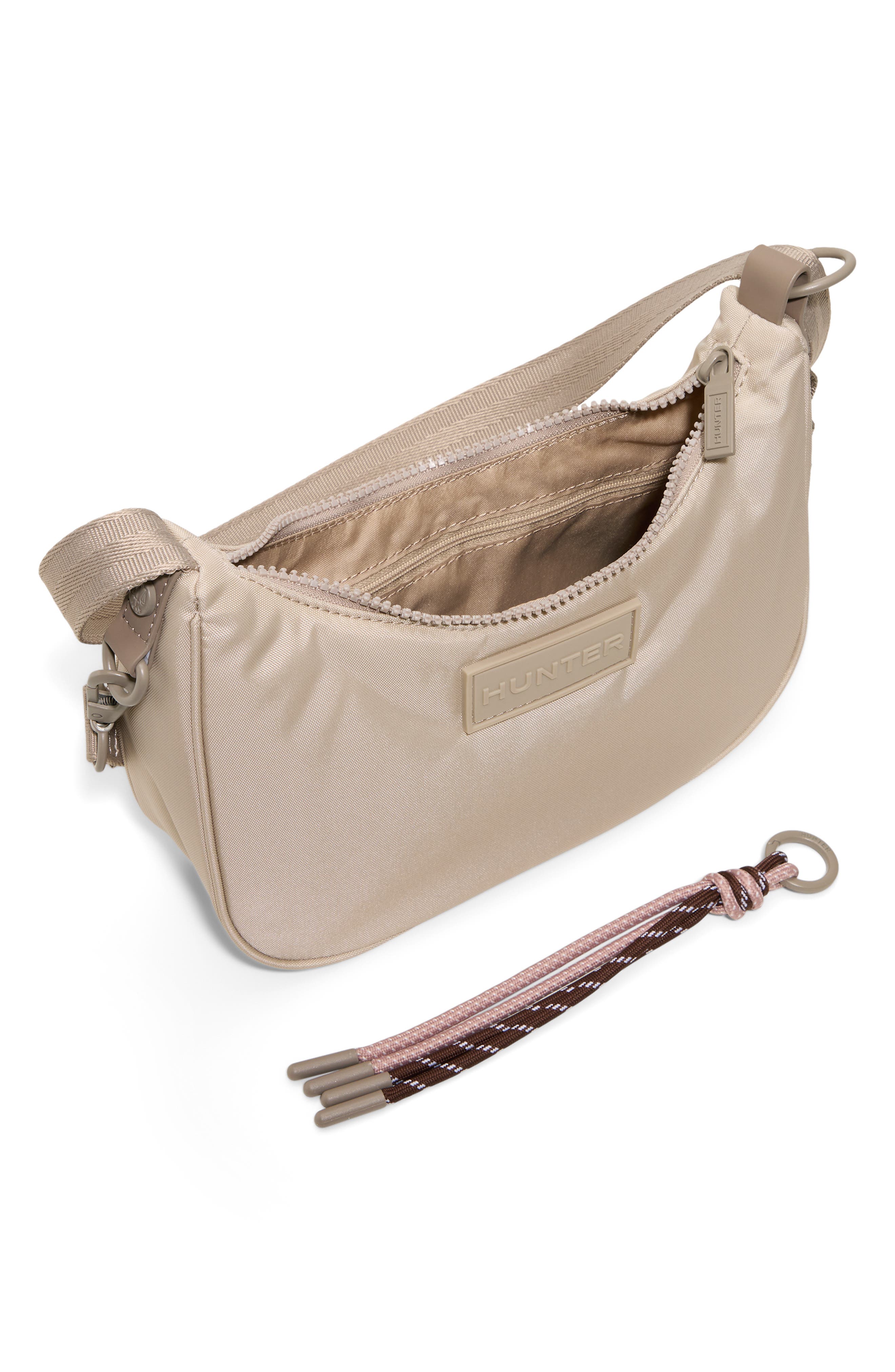 Loop Back Nylon Crossbody Bag, Alternate, color, CHAMPAGNE