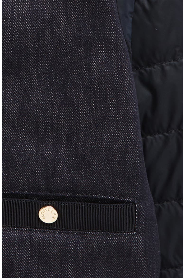 Kids' Nubia Mixed Media Jacket, Alternate, color, BLUE NAVY