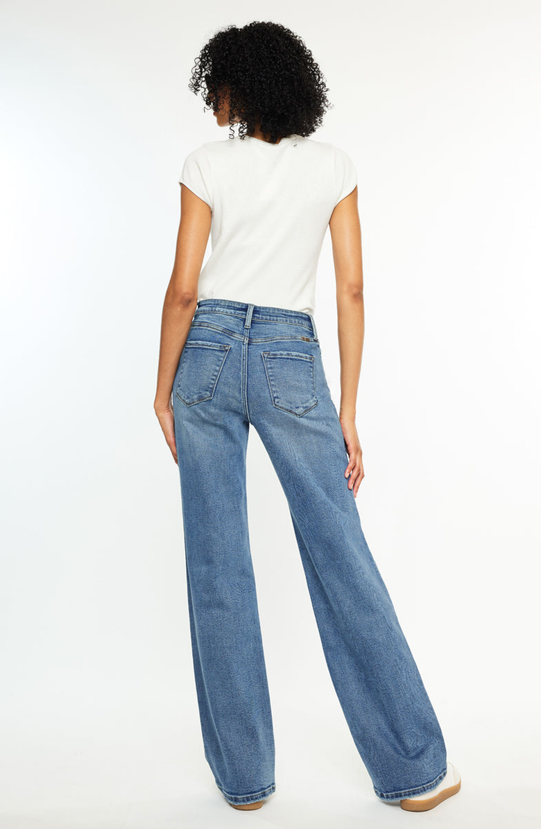 KanCan Darlene Essentials High Rise Comfort 90s Flare Jeans, Alternate, color, 