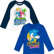 SEGA Sonic the Hedgehog 2-Piece Long Sleeve T-Shirts