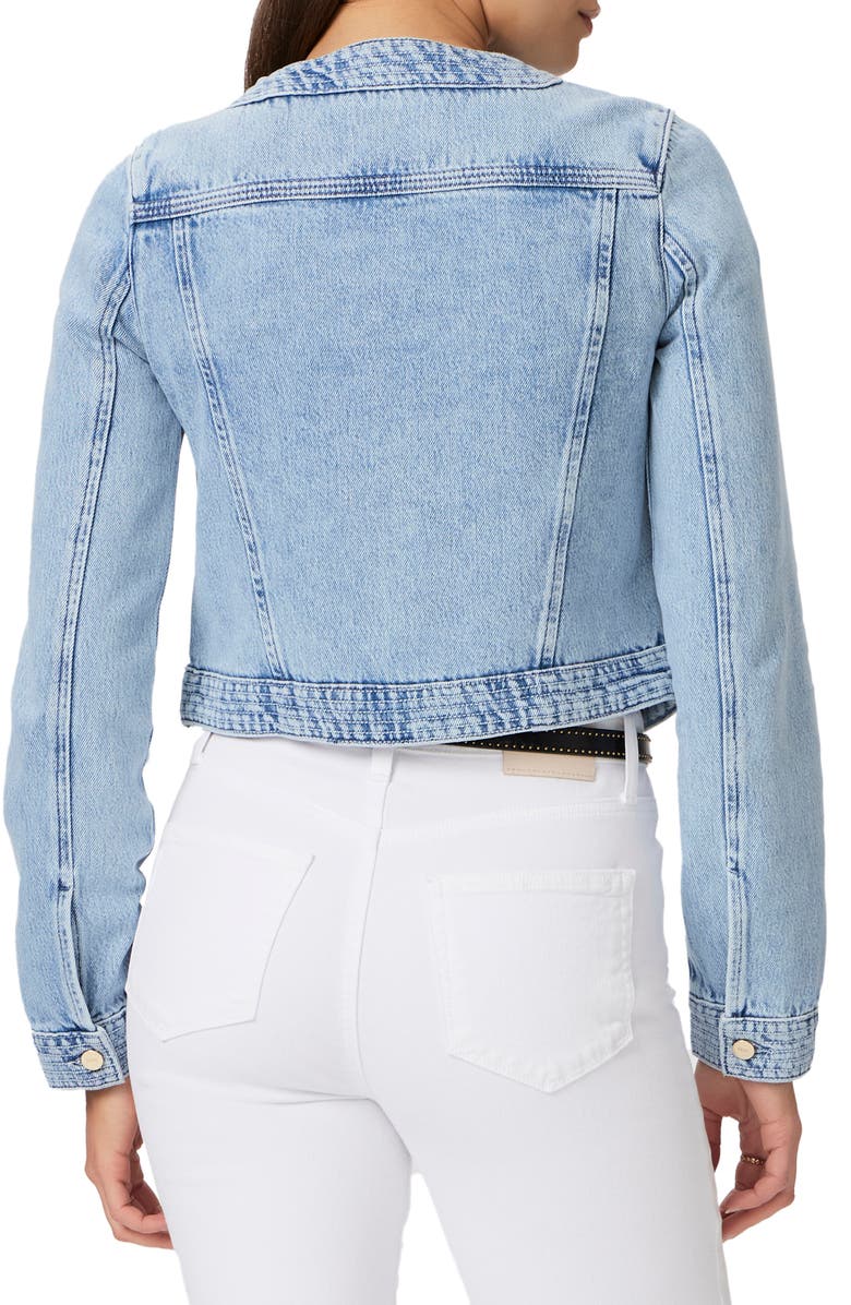 PAIGE Kiya Crop Denim Jacket, Alternate, color, Doreen