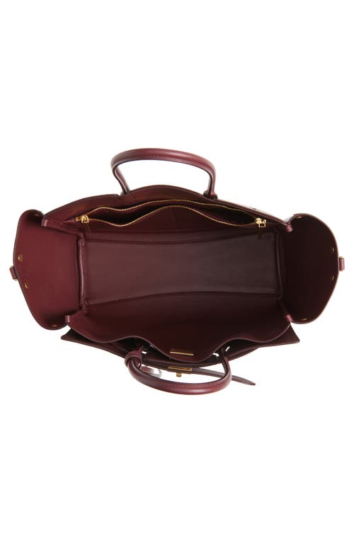 Balenciaga Bel Air Small Carry All Bag In 6034 Dark Burgundy