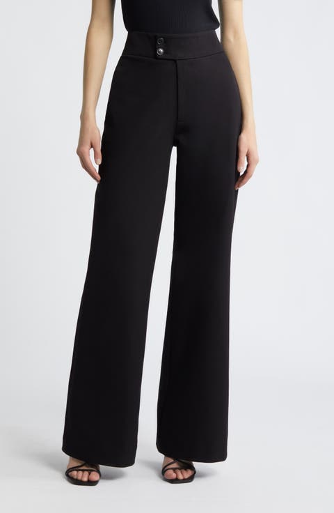 LE'RUREFrilled highwaist wide pants