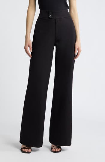 Frame Le Hardy High Waist Wide Leg Pants In Black