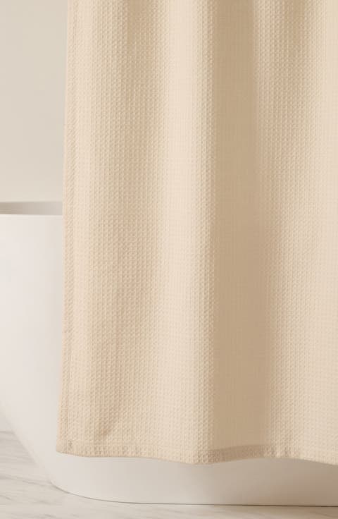 Flower Print Shower Curtain