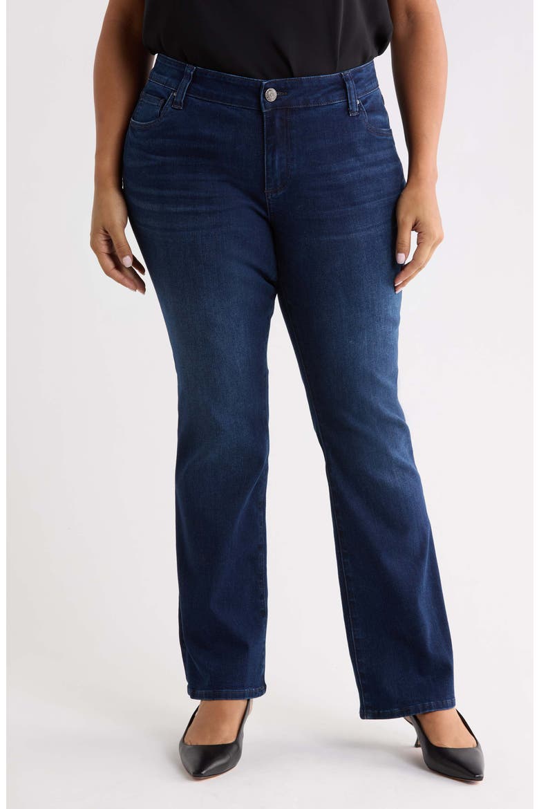 Natalie Mid Rise Flare Jeans, Main, color, GLAMOUR