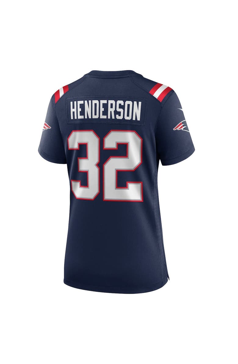 Nike Women's Nike TreVeyon Henderson  Navy New England Patriots  Game Jersey, Alternate, color, Navy