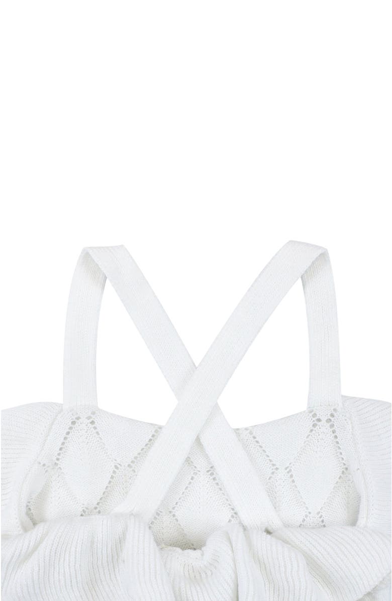 Hope & Henry Baby Ruffle Sweater Romper, Infant, Alternate, color,