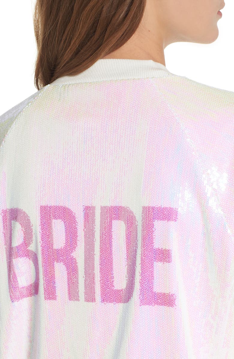 Hayley Paige Sparkle Bomber Jacket, Alternate, color, 