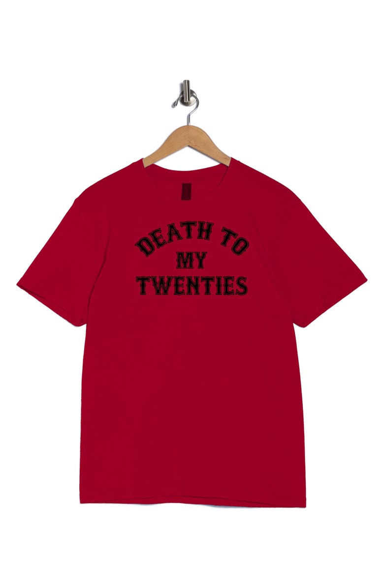 Monster Digital Death to my Twenties Graphic T-Shirt, Alternate, color, Red