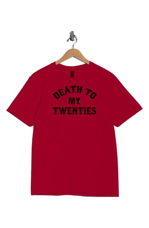 Monster Digital Death To My Twenties Graphic T-shirt In Red