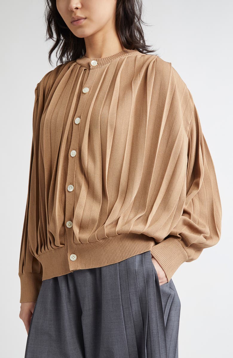 Undercover Pleated Cardigan, Alternate, color, 