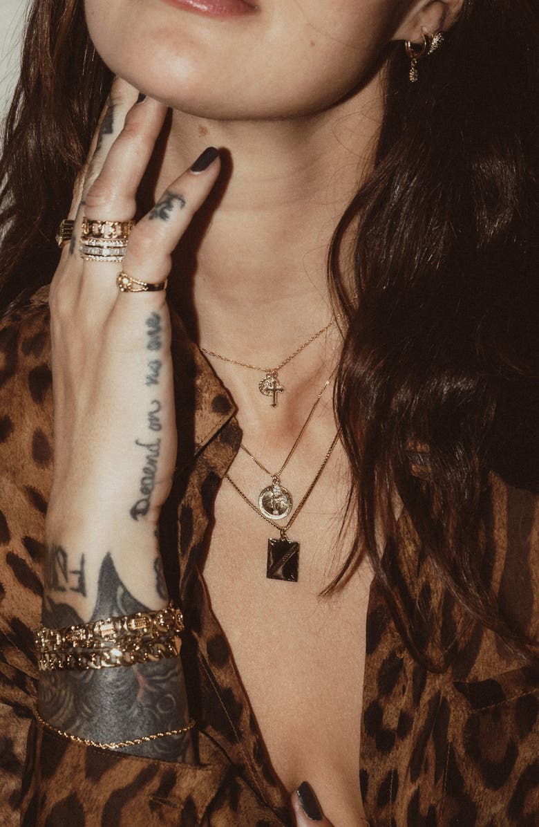 Child of Wild Divine Mother Pendant Necklace, Alternate, color, Gold