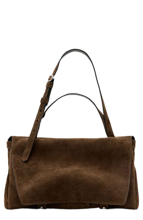 Joan Leather Suede Satchel