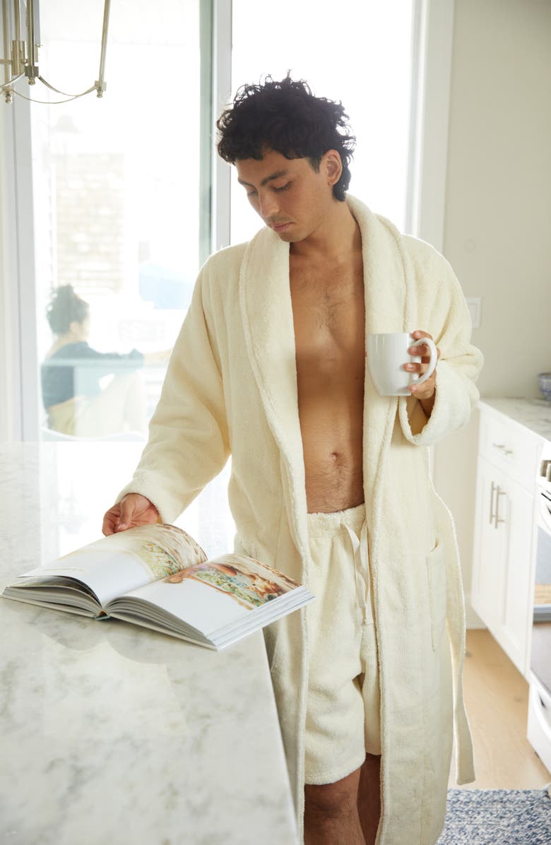 Druthers NYC Organic Cotton Extra Plush Long Robe, Alternate, color, 