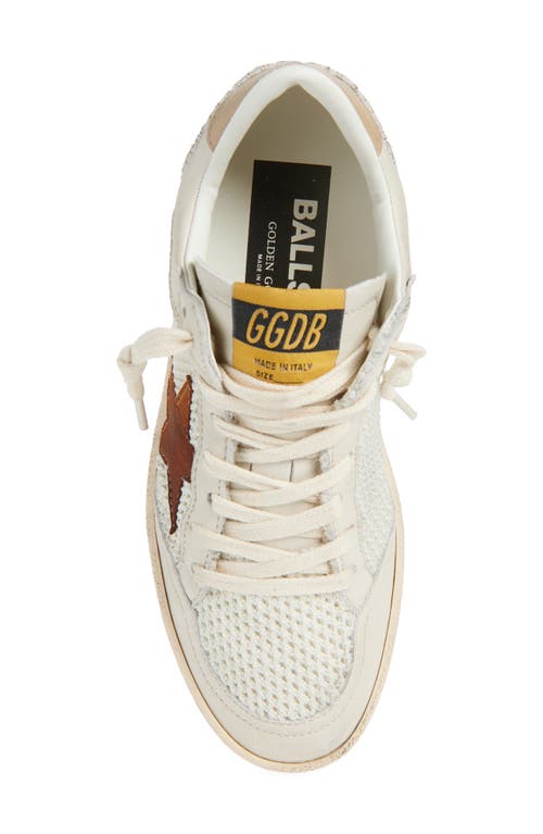 Golden Goose Ball Star Sneaker In Animal Print
