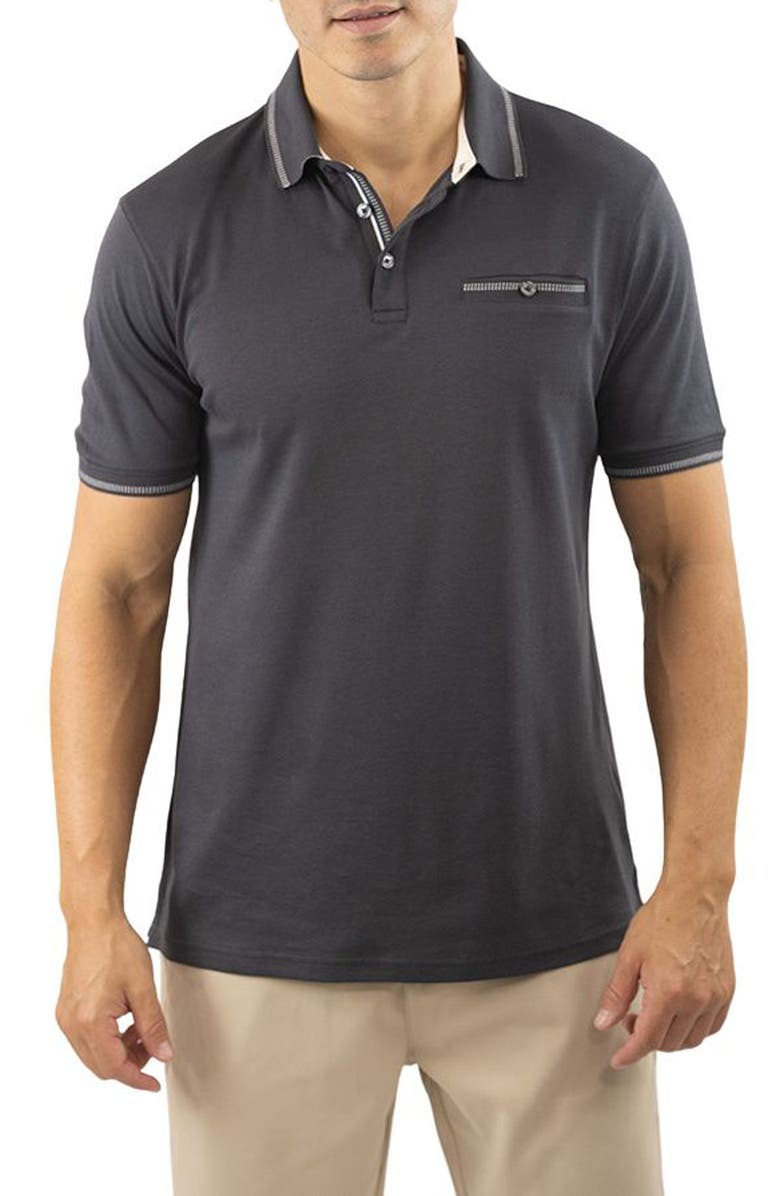 JACHS Carlyle Luxe Interlock Polo, Main, color,