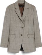 Weekend Max Mara Burgos Plaid Wool Blazer