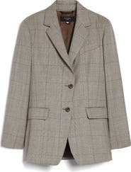 Weekend Max Mara Burgos Plaid Wool Blazer