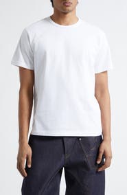 JW Anderson Embroidered Anchor Logo Cotton T-Shirt